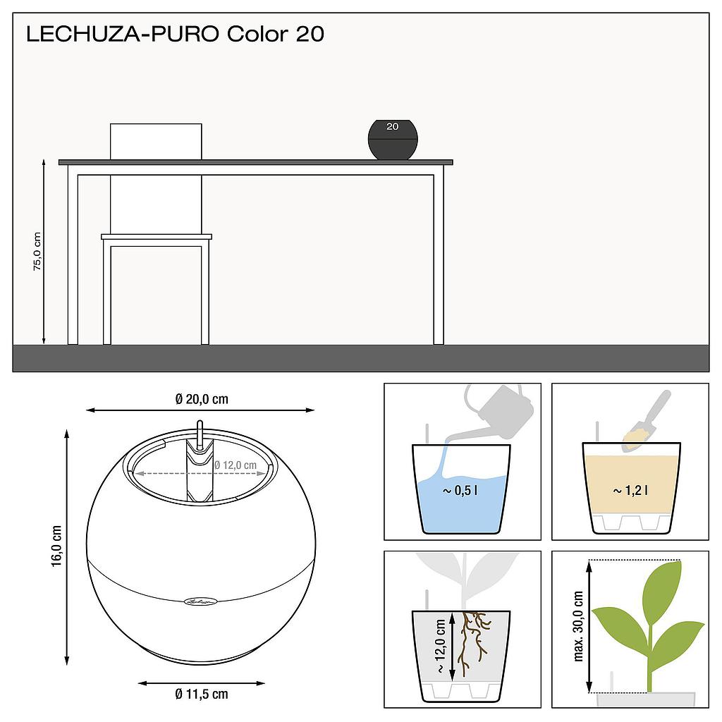 Lechuza PURO Color 20 all in one