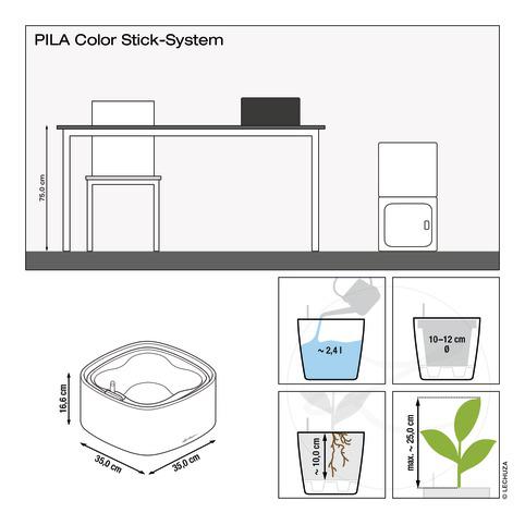 Lechuza PILA Growpot korallrot