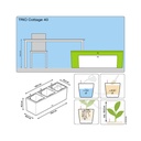 Lechuza TRIO Cottage 40 all in one sandbraun