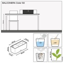 Lechuza Trend Collection BALCONERA Color 50 all in one petrolblau