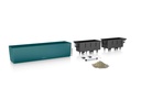 Lechuza Trend Collection BALCONERA Color 80 all in one petrolblau