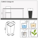 Lechuza Trend Collection CUBICO Cottage 30 all in one lichtgrau
