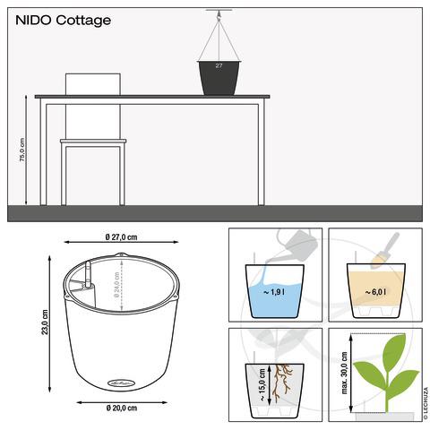 Lechuza Trend Collection NIDO Cottage 28 all in one