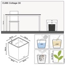 Lechuza Trend Collection CUBE Cottage 30 all in one