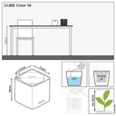 Lechuza CUBE Color 16 all in one sandbraun