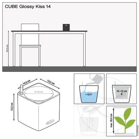 Lechuza CUBE Glossy 14 all in one