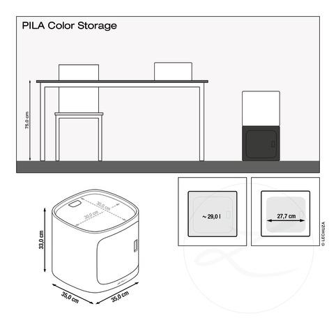 Lechuza PILA Storage petrolblau