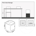 Lechuza PILA Storage schiefergrau