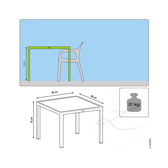 Lechuza Cottage Esstisch Klein mit HPL Platte