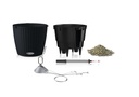 Lechuza NIDO Cottage - All-In-One graphite black