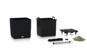 Lechuza CUBE Cottage 50 - All-In-One graphite black