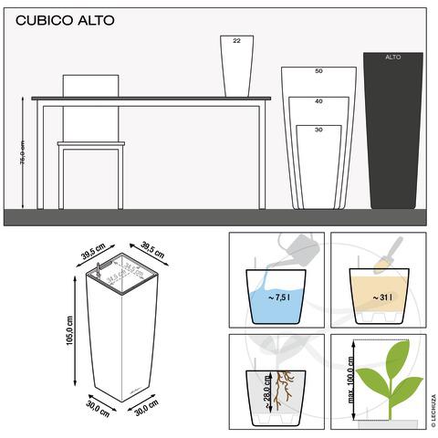 Lechuza Premium Collection CUBICO Alto 40 all in one