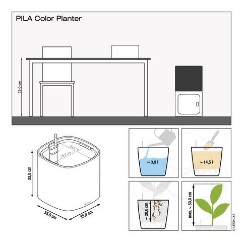 Lechuza PILA Planter 35 pastellgrün