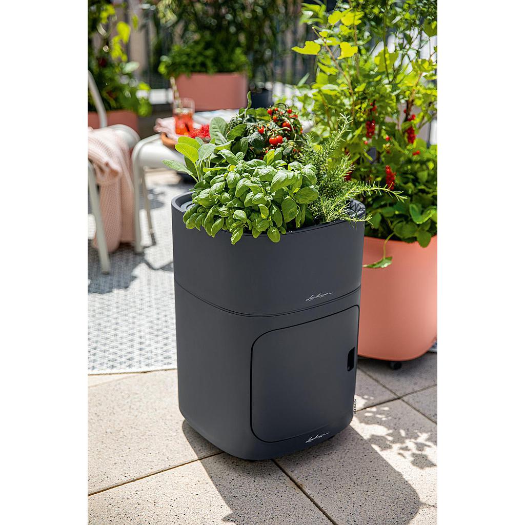 Lechuza PILA Planter schiefergrau