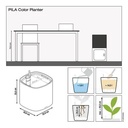 Lechuza PILA Planter 35 korallrot