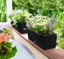 Lechuza Trend Collection BALCONERA Cottage 50 all in one graphitschwarz