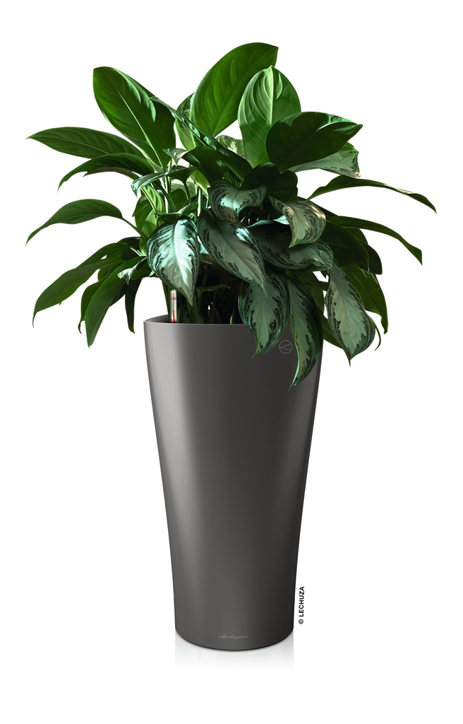 Lechuza Einzelgefäss Premium DELTA 40 anthrazit metallic