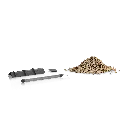 Lechuza Ersatzteil Bewässerungs-Set für CUBICO 30 und TRIO 30 (Inhalt für 1 Gefäss), schwarz