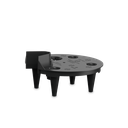 Lechuza Ersatzteil Trennboden für CILINDRO 23 und TRENDCOVER 23 (Inhalt: 2 Trennböden), schwarz