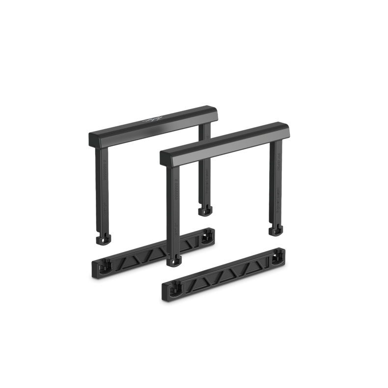 Lechuza Ersatzteil Griffe-Set für CUBICO 22 und BALCONERA 50 / 80 (Inhalt für 2 Gefässe), schwarz