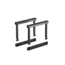 Lechuza Ersatzteil Griffe-Set für CUBICO 22 und BALCONERA 50 / 80 (Inhalt für 2 Gefässe), schwarz