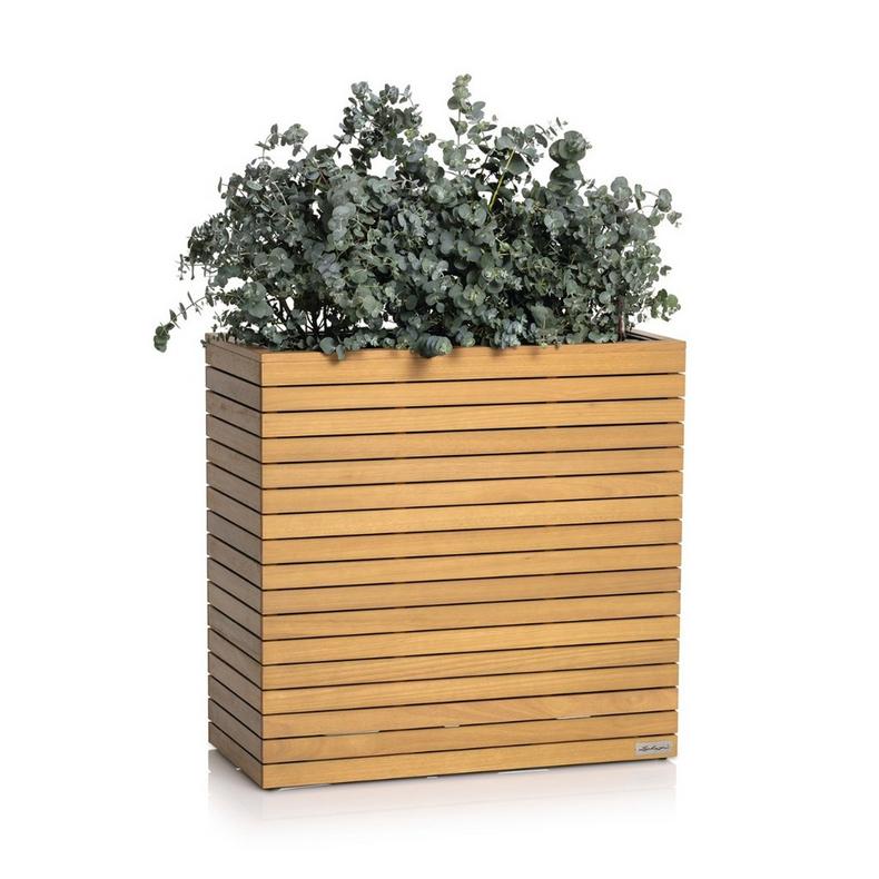 Lechuza PALO Natural Wood 80 wide high - Komplettset FSC® 100% Eukalyptusholz Eukalyptus