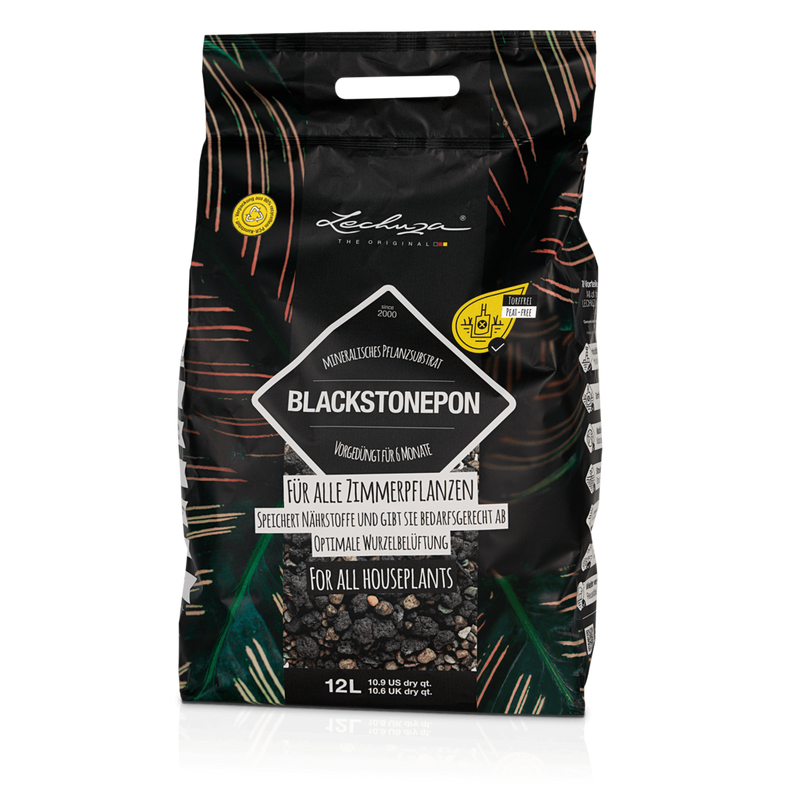 Lechuza Pflanzsubstrat BLACKSTONEPON 12 Liter 