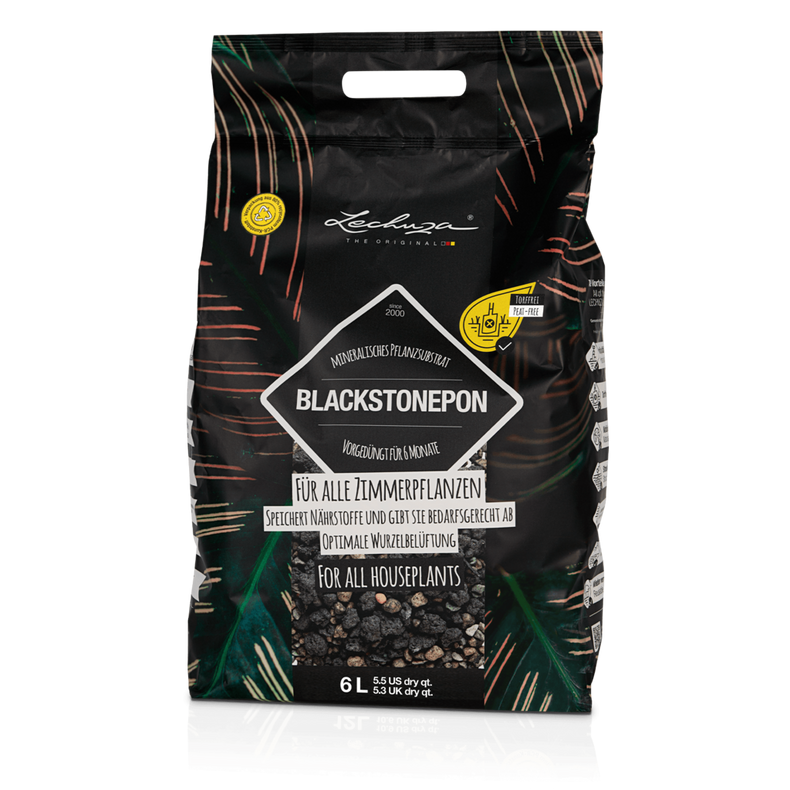 Lechuza Pflanzsubstrat BLACKSTONEPON 6 Liter 