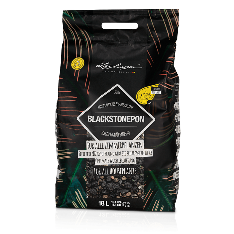 Lechuza Pflanzsubstrat BLACKSTONEPON 18 Liter 
