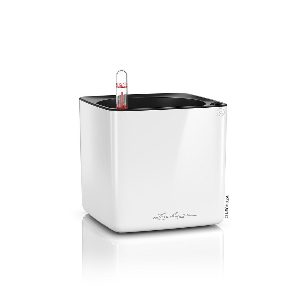 [L-13510] Lechuza CUBE Glossy 14  weiss-highgloss