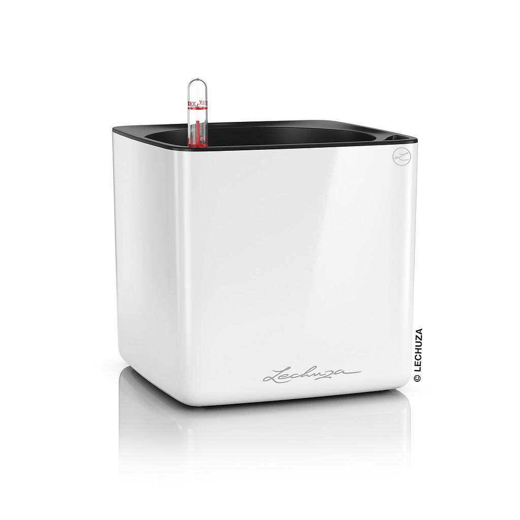 [13520] Lechuza CUBE Glossy 16 all in one weiss hochglanz