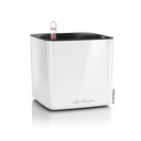 Lechuza CUBE Glossy 16 weiss highgloss