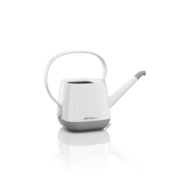 [L-13860] Lechuza YULA Giesskanne 1,7 l weiss grau seidenmatt