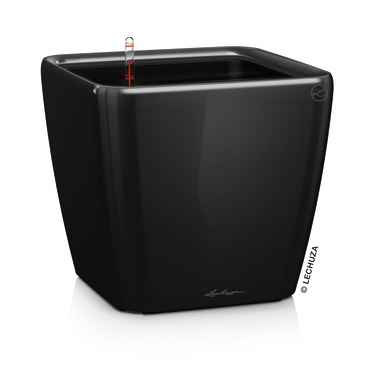 [16289] Lechuza Premium Collection QUADRO LS 50 all in one schwarz hochglanz