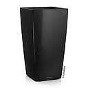 Lechuza Einzelgefäss Premium Cubico 50 schwarz hochglanz