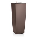 Lechuza Premium Collection CUBICO Alto 40 all in one espresso metallic