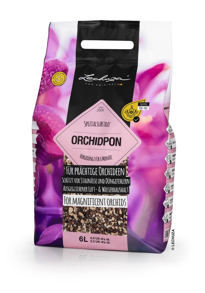 Lechuza Pflanzsubstrat ORCHIDPON 6 Liter 