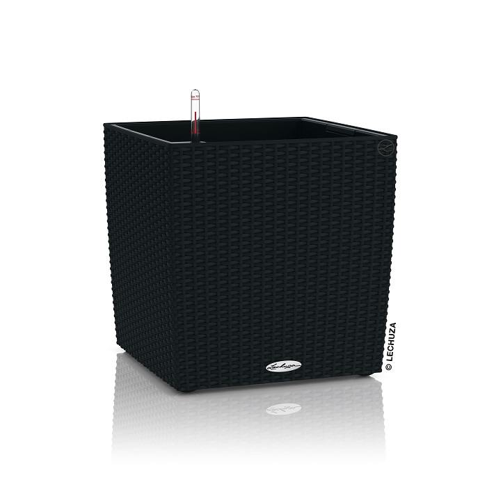[L-15384] Lechuza CUBE Cottage 40  graphitschwarz