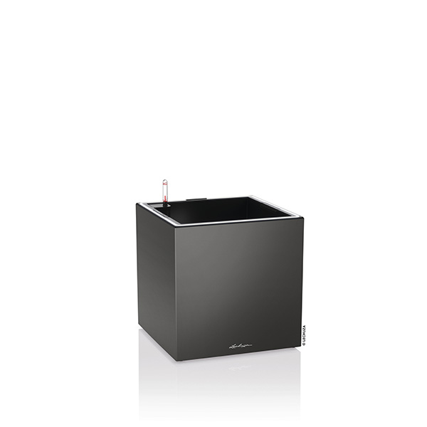 [13783] Lechuza CANTO Premium 40 LED low - All in One charcoal