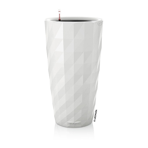 [15700] Lechuza DIAMANTE Premium All-In-One Set white/grey semi-gloss
