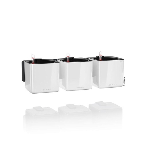 [13523] Lechuza Green Wall Home Kit Glossy weiss hochglanz