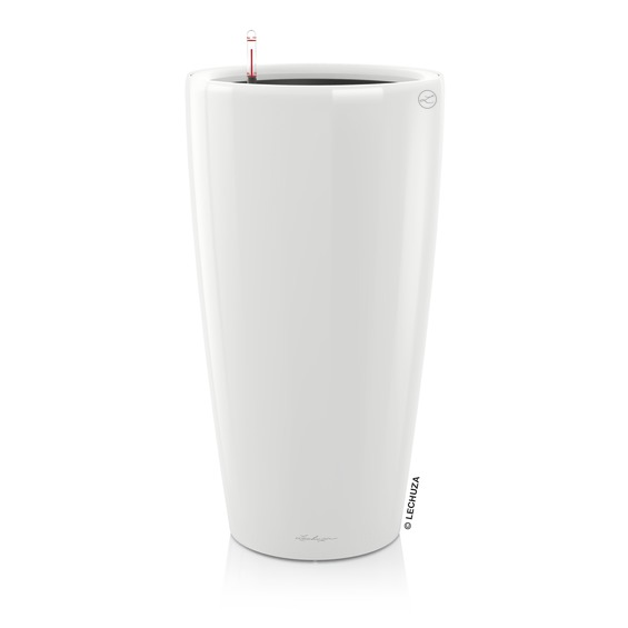 Lechuza Premium Collection RONDO 32 all in one weiss hochglanz