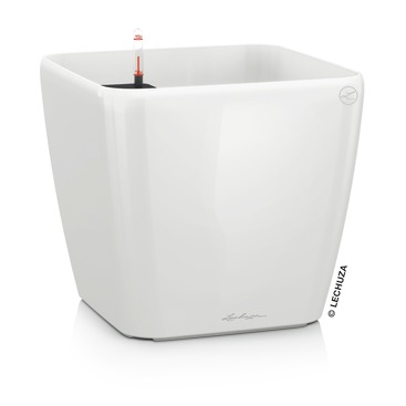 Lechuza Premium Collection QUADRO LS 28 all in one weiss hochglanz
