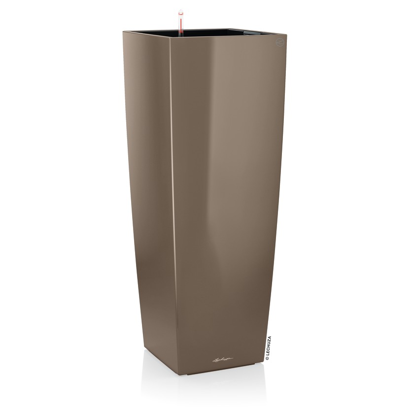 Lechuza Premium Collection CUBICO Alto 40 all in one taupe hochglanz
