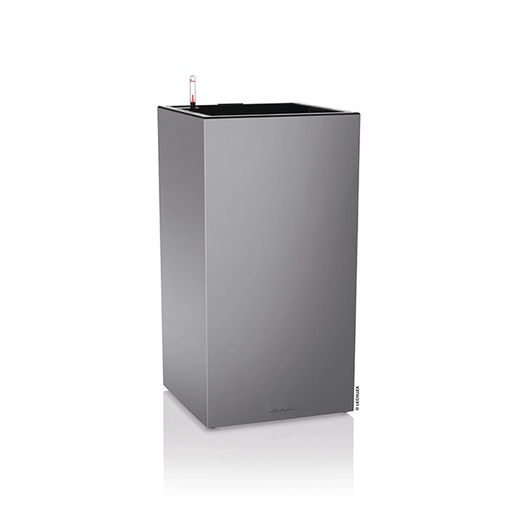 [13778] Lechuza CANTO Premium 40 LED high - All in One silver