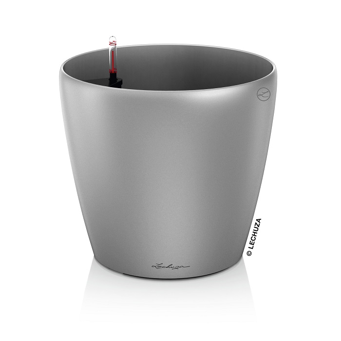 Lechuza CLASSICO Premium 60 - All-In-One silver