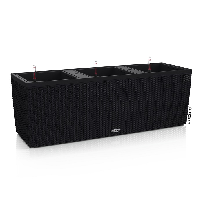 Lechuza TRIO Cottage 40 - All-In-One graphite black